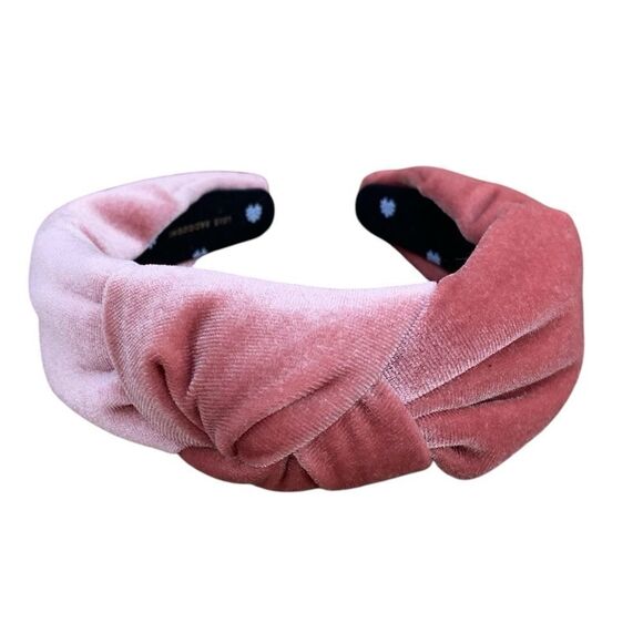 LELE SADOUGHI PETITE VELVET KNOTTED HEADBAND SOFT ROSE PINK w/Dustbag main image 6